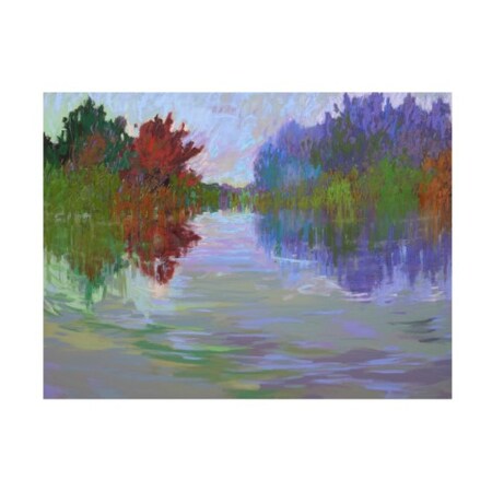 Jane Schmidt 'Waterways VII' Canvas Art,18x24